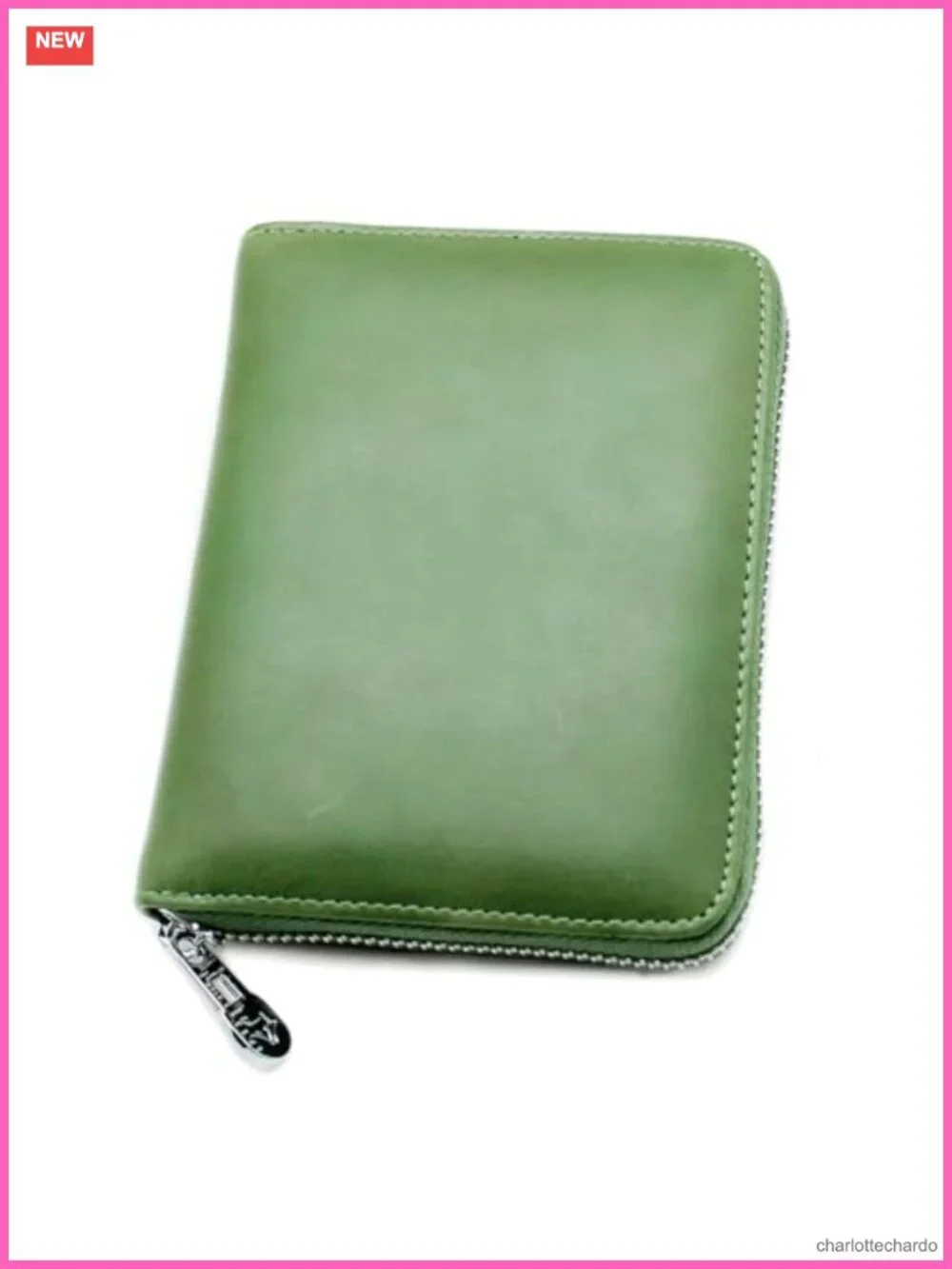 Genuine Leather RFID Blocking 24 Slot Credit Card Holder Wallet with Zipper